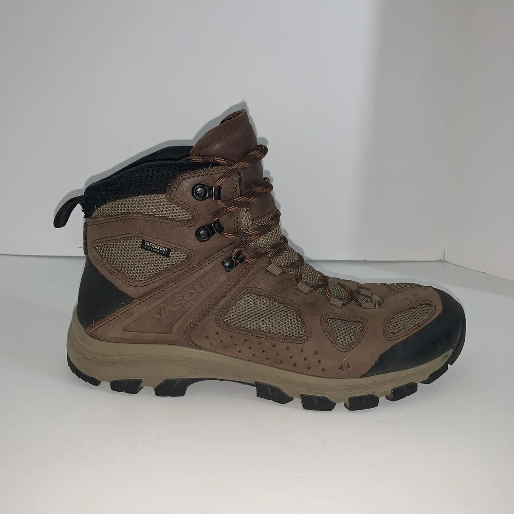Vasque Boots Mens Size 13 Brown Nubuck Combat Hiking Waterproof 7742M Trail